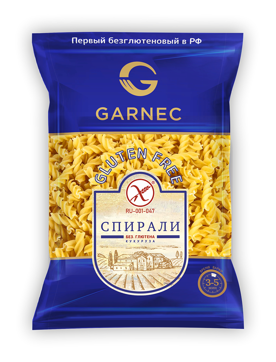 Гарнец Макаронные изделия без глютена: спираль
