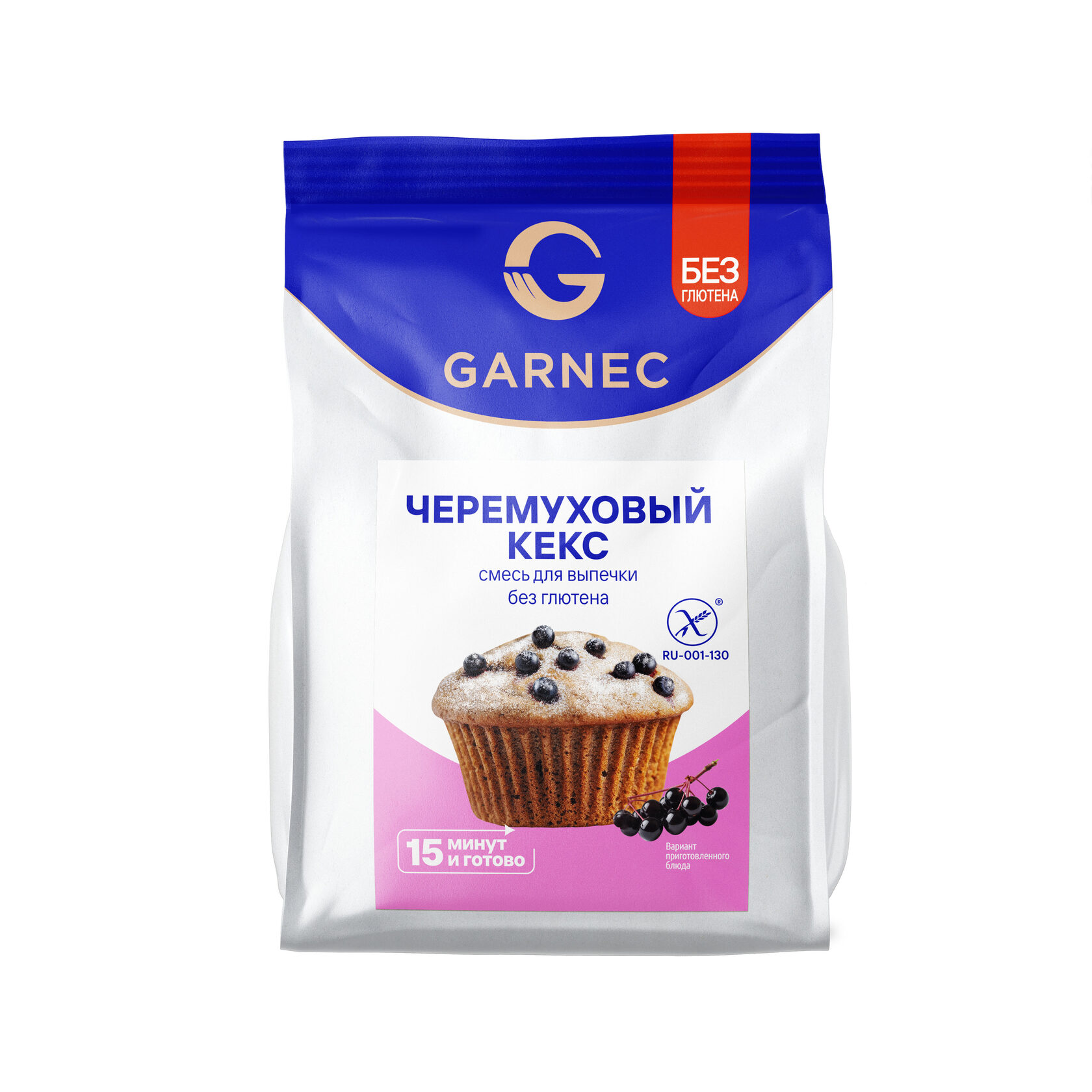 Гарнец Смесь для выпечки "Черемуховый кекс"