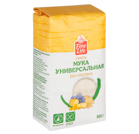 Гарнец Смесь Мука универсальная без глютена ТМ Fine Life