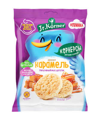 Dr. Körner Jr.Korner. Хлебцы хрустящие: Рисовые мини хлебцы «Карамельные»