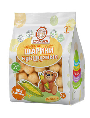 Здоровей Шарики «Особые» кукурузные