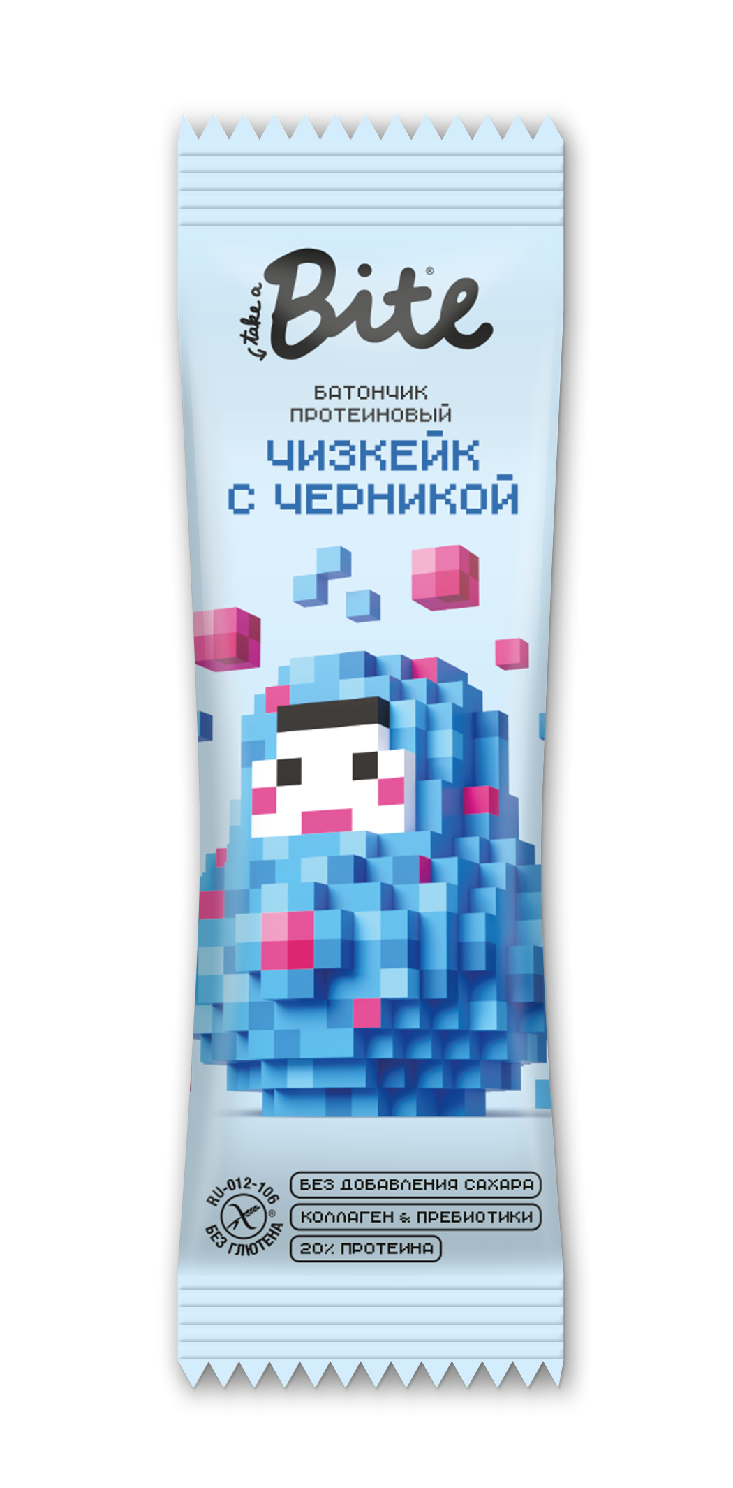 Take a Bite Батончик протеиновый глазированный со вкусом «Чизкейк с черникой»