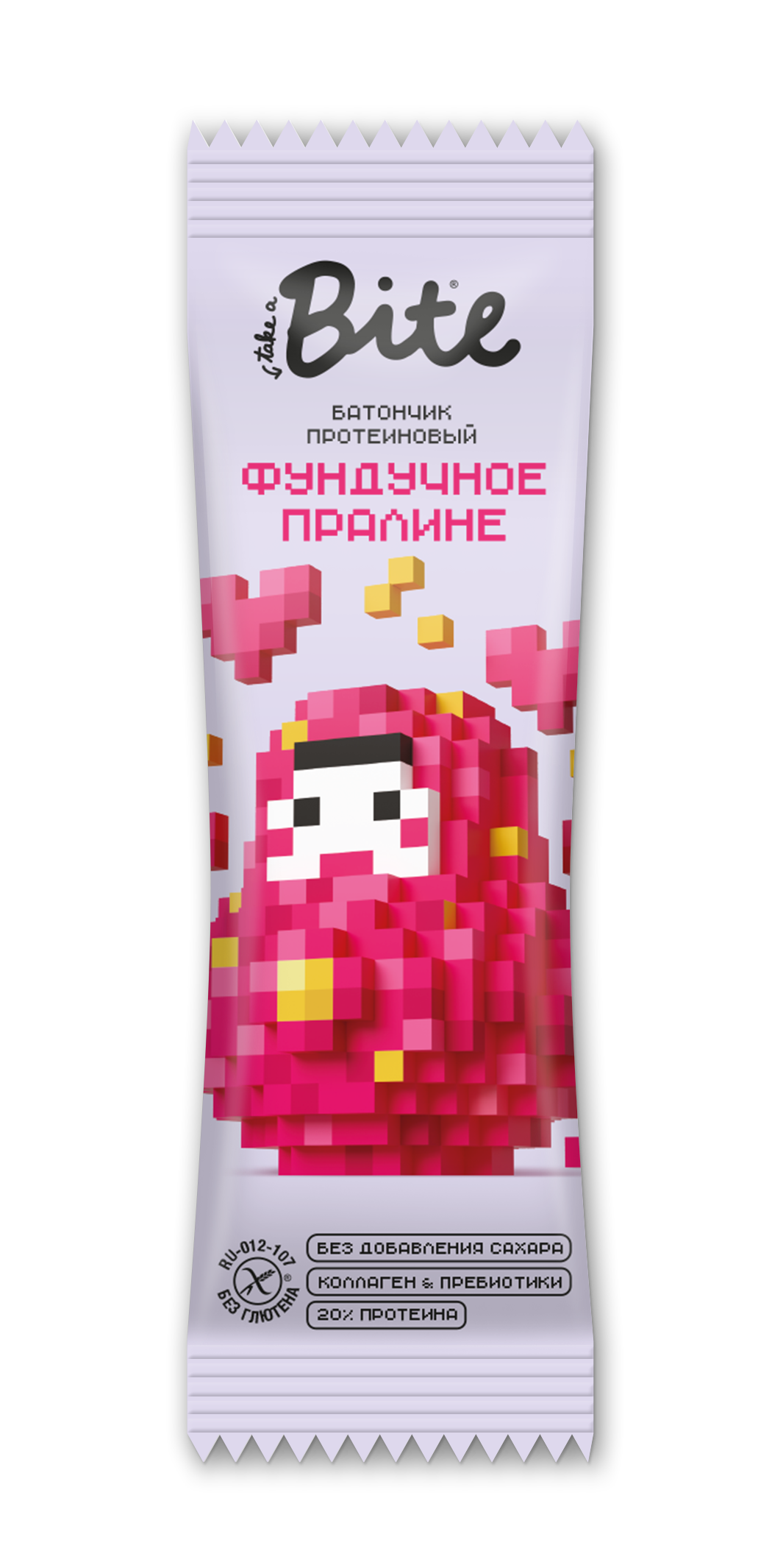 Take a Bite Батончик протеиновый глазированный со вкусом «Фундучное пралине»