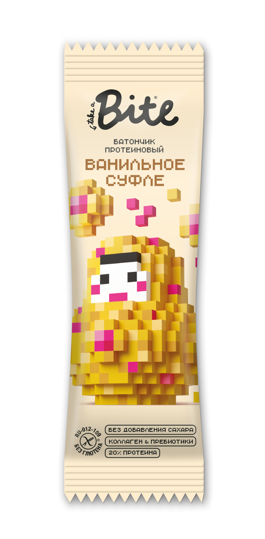 Take a Bite Батончик протеиновый глазированный со вкусом «Ванильное суфле»