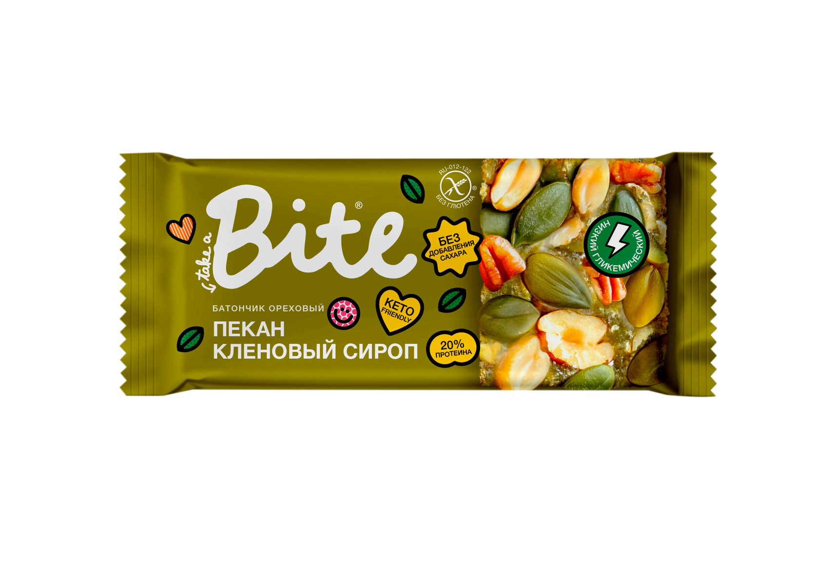 Take a Bite Батончик ореховый «Козинаки» «Пекан-кленовый сироп»