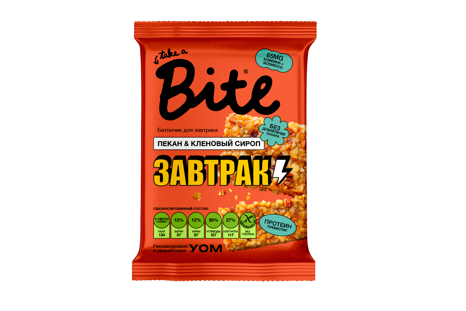 Take a Bite Батончик злаково-ореховый «Пекан-кленовый сироп» «Для завтрака»