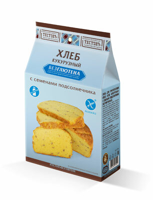 Тестовъ Смесь для приготовления хлеба "Хлеб "Кукурузный" с семенами" (безглютеновая)