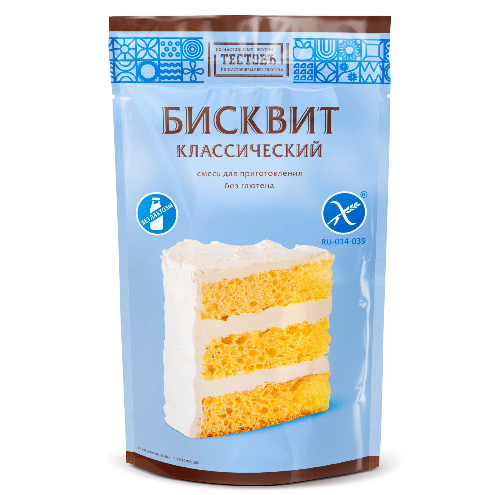 Тестовъ Смесь для приготовления бисквита "Бисквит классический" (безглютеновая)