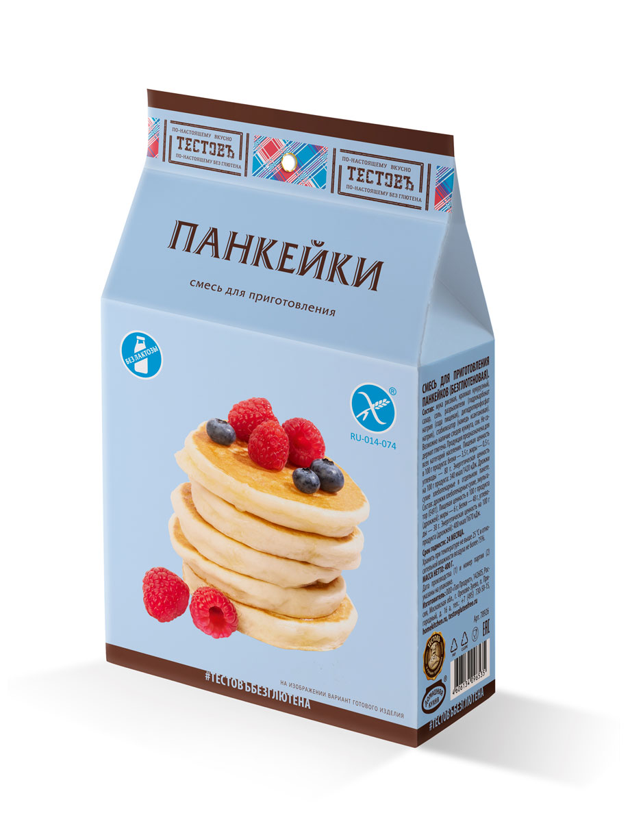 Тестовъ Смесь для приготовления панкейков (безглютеновая)
