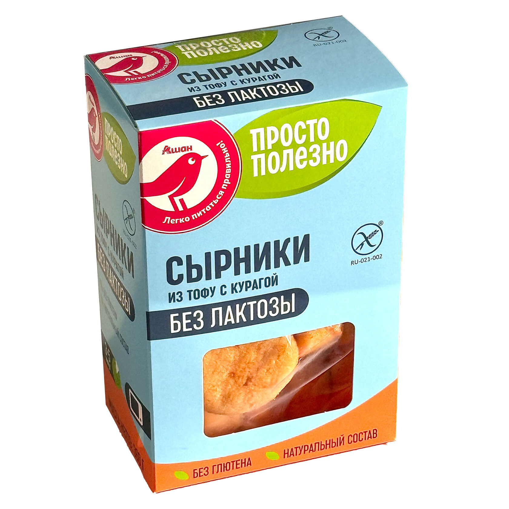Evopit Ашан. Сырники из тофу растительные с курагой
