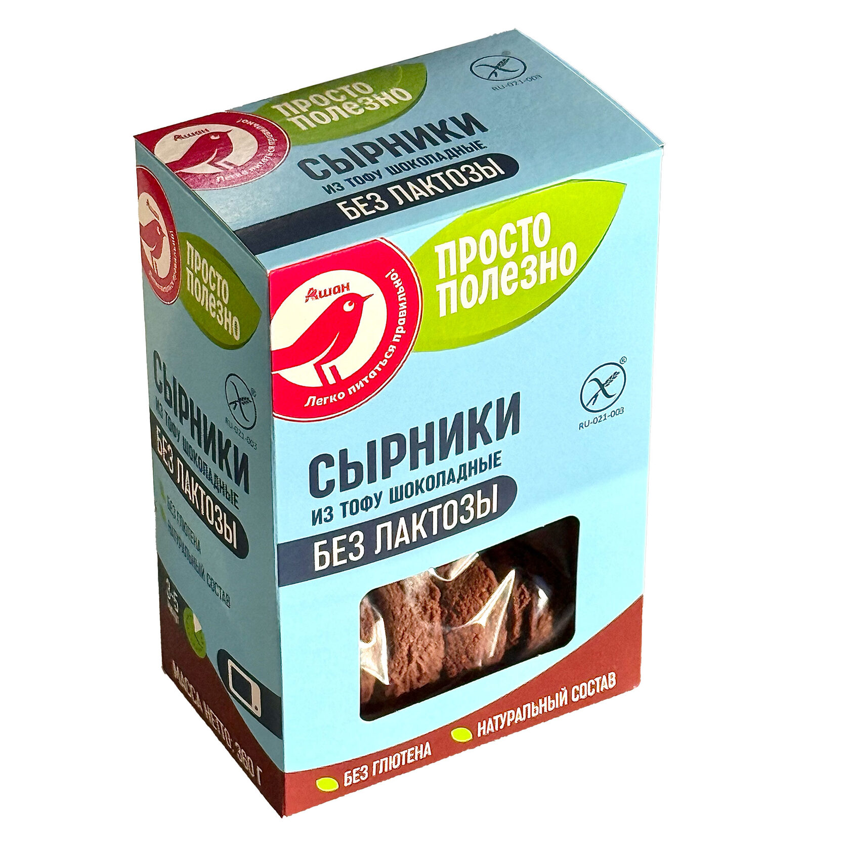 Evopit Ашан. Сырники из тофу растительные с шоколадом