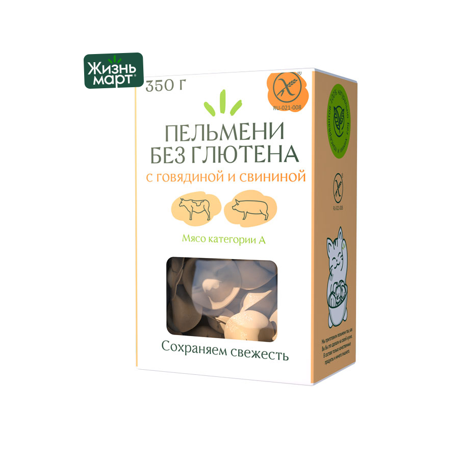 Evopit Жизнь март. Пельмени без глютена с говядиной и свининой