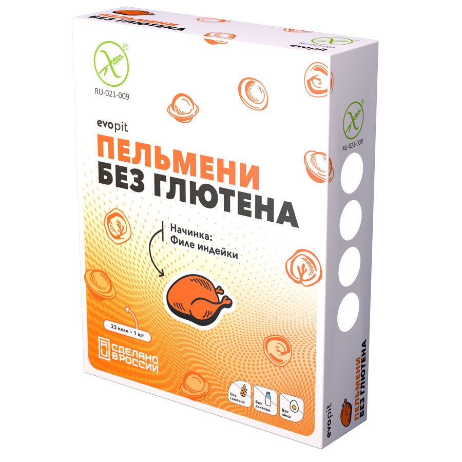 Evopit Пельмени без глютена с индейкой