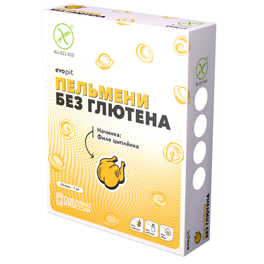Evopit Пельмени без глютена с цыпленком.