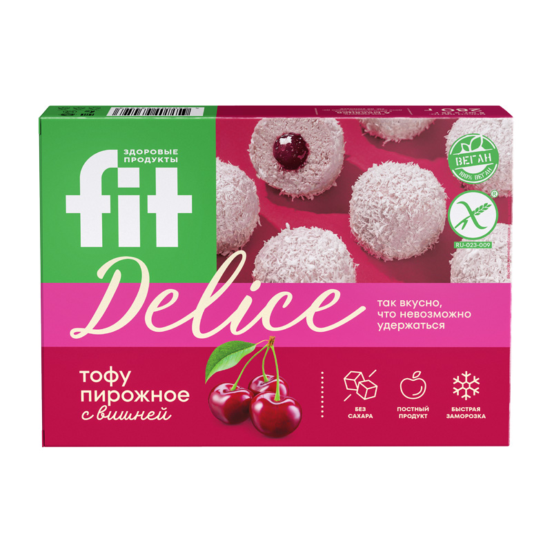 Fit Delice Тофу пирожное с вишней