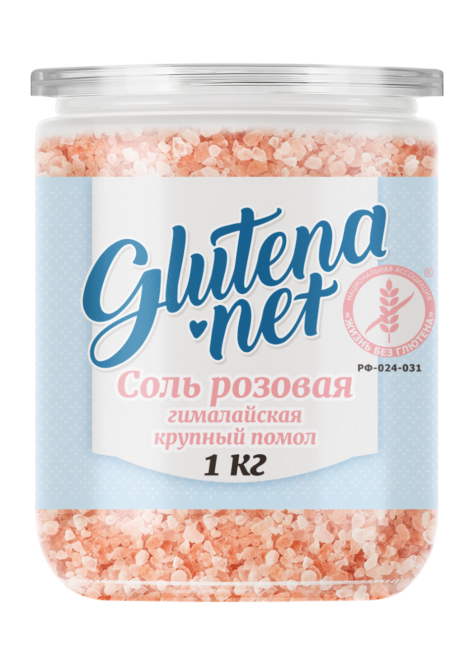 Glutena.net Соль Гималайская розовая (крупный помол)
