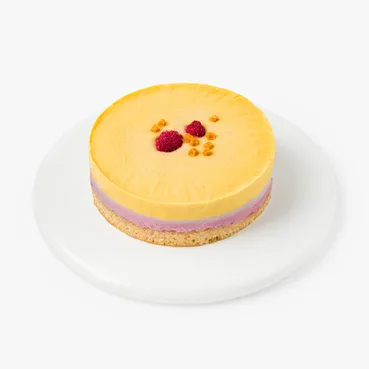 ВкусВилл Торт двухслойный "Манго-малина" постный зам. 500 г