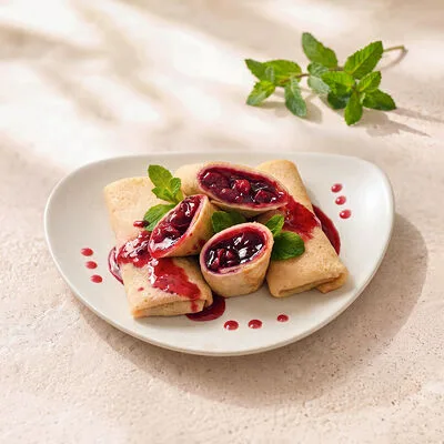 Азбука Вкуса Блинчики постные с вишней, «Уже Готово», 2 шт в наборе
