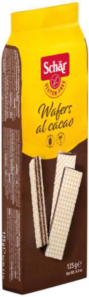 Dr. Schär Вафли хрустящие без глютена с какао Wafers al Cacao