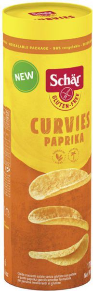 Dr. Schär Чипсы хрустящие без глютена со вкусом паприки Curvies Paprika