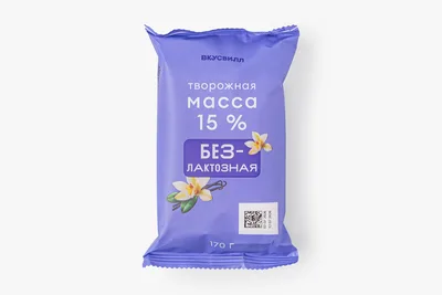 ВкусВилл Масса творожная безлактозная 15%