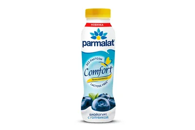 Parmalat Биойогурт питьевой Parmalat Comfort с голубикой безлактозный 1,5% 290 г