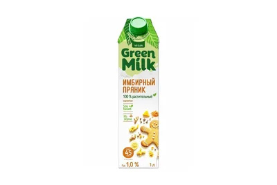 Green Milk Напиток соевый Green Milk со вкусом Имбирный пряник 1 л