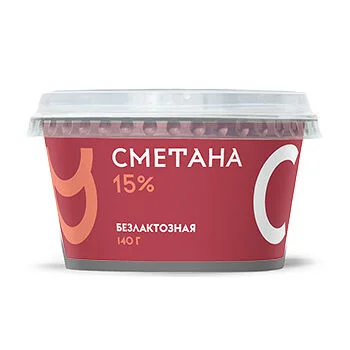 Братья Чебурашкины Сметана безлактозная Братья Чебурашкины 15% 140 г