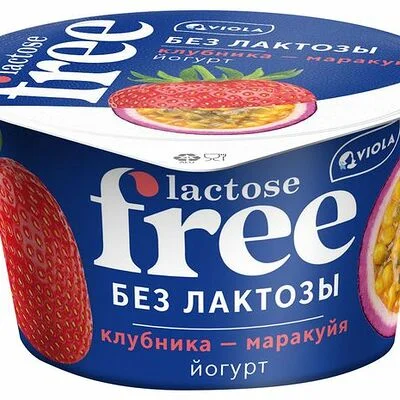 Viola Йогурт безлактозный Виола (Viola) Не содержит лактозы (Lactose Free) Клубника-маракуйя 2.7% 180 г