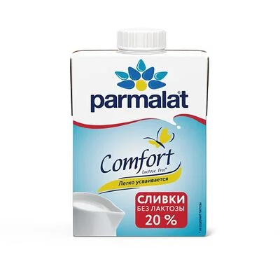 Parmalat Сливки Parmalat Комфорт (Comfort) безлактозные ультрапастеризованные 20% 500 г