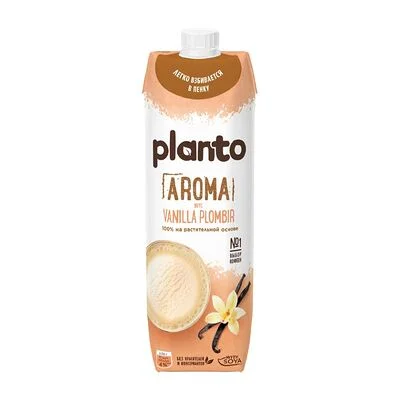 Planto Напиток соевый Planto Арома (Aroma) Ванильный пломбир 1 л