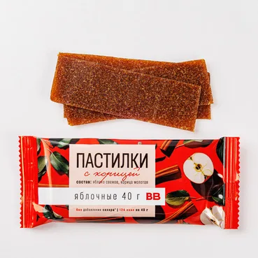 ВкусВилл Пастилки яблочные с корицей