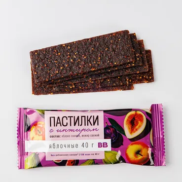 ВкусВилл Пастилки яблочные с инжиром