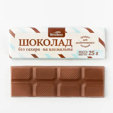 ВкусВилл Шоколад без сахара на изомальте