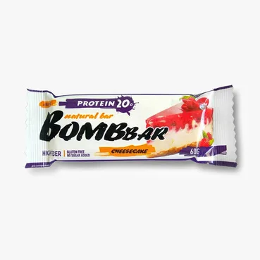 Bombbar Батончик протеиновый Bombbar Малиновый чизкейк 60 г
