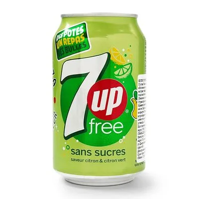 7Up Напиток безалкогольный газированный 7 Ап (7 Up) Free Без Сахара Франция 0.33 л
