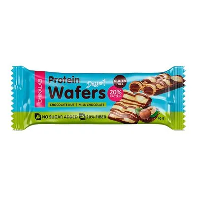 Chikalab Вафли протеиновые Чикалаб (Chikalab) (Protein Wafers) шоколадно-ореховый десерт 40 г