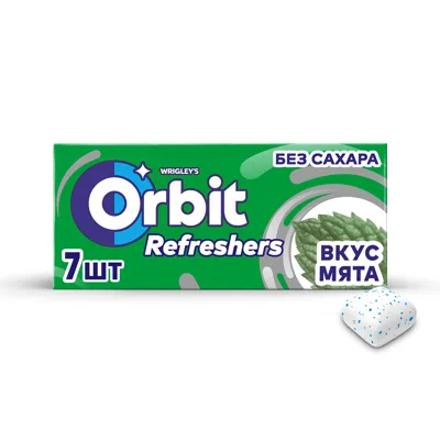 Orbit Жевательная резинка Орбит (Orbit) Освежающий (Refreshers) без сахара мята 16 г
