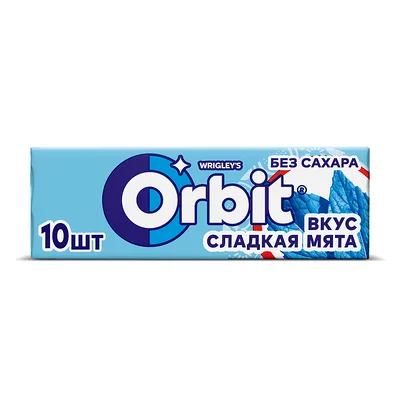 Orbit Жевательная резинка Орбит (Orbit) Белый (White) Сладкая мята без сахара 13.6 г
