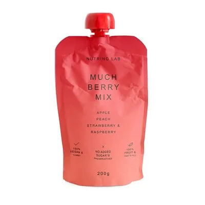 Nutrino Lab Пюре Nutrino Lab Яблоко персик клубника малина без сахара 200 г
