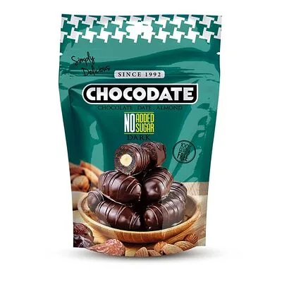 Chocodate Финики с миндалем Chocodate в темном шоколаде без сахара 100 г