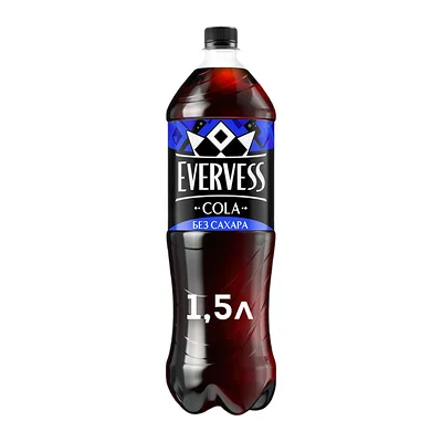 Evervess Напиток Эвервесс (Evervess) газированный Кола (Cola) без сахара 1.5 л