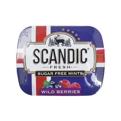 Scandic Конфеты Скандик (Scandic) Свежие Лесные Ягоды (Fresh Wild Berries) без сахара 14 г