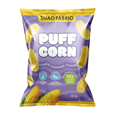 Snaq Fabriq Палочки кукурузные Снак Фабрик (Snaq Fabriq) Сладкие без сахара 60 г
