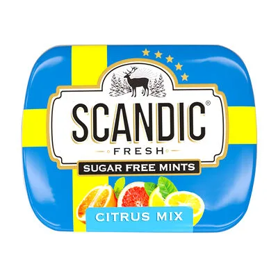 Scandic Драже Скандик (Scandic) Оригинальные Цитрусовый Микс (Original Citrus Mix) без сахара 14 г