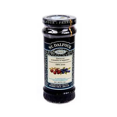 St. Dalfour Джем из клюквы и черники St. Dalfour без добавления сахара 284 г