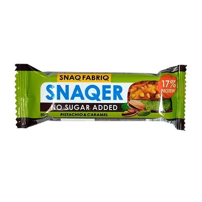 Snaq Fabriq Батончик Snaq Fabriq Снакер (Snaqer) фисташка карамель глазированный 50 г