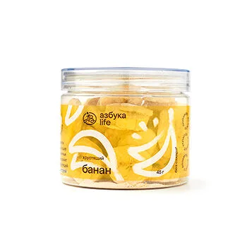Азбука Вкуса Чипсы фруктовые Азбука лайф (Азбука life) Банан сублимированные без сахара 45 г