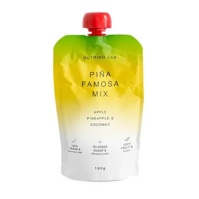 Nutrino Lab Пюре Nutrino Lab из яблока, ананаса, кокоса без сахара 180 г