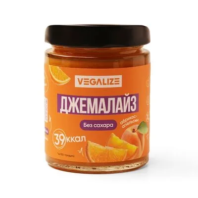 Vegalize Десерт Vegalize из абрикоса и апельсина (без сахара) 240 г, Россия
